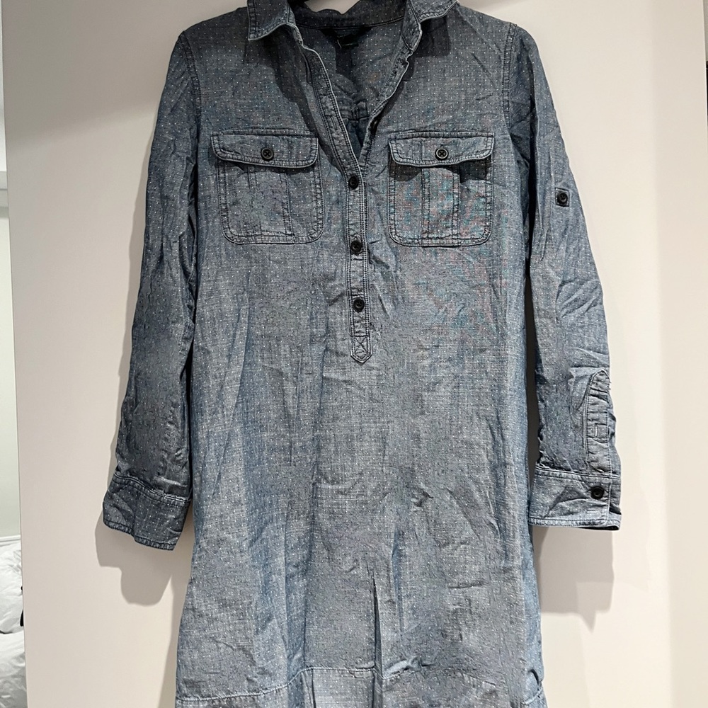 J crew denim shirt dress